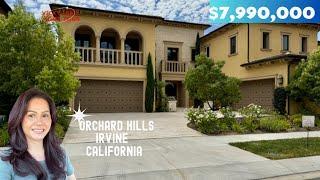 Home Tour a $7,990,000 Home in Orchard Hills Area Irvine California Real Estate