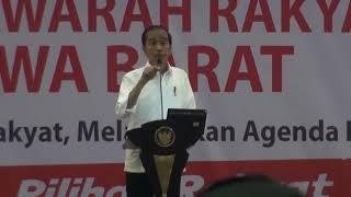 Presiden Jokowi Buka Musyawarah Rakyat Indonesia di Bandung