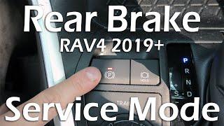 Toyota RAV4 (2019-2025): Rear Brake Service Mode. EPB Actuator Release. No TechStream!