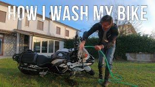 How to wash a motorbike (or not?) after an off road in mud