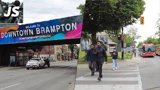 Downtown Brampton | Suburban Toronto Walk (June 2022)