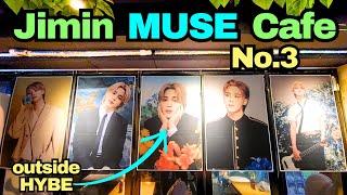 BTS Jimin new album 'MUSE' celebration cafe outside HYBE!  'Cafe Black Drum'