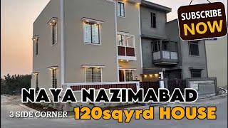 Most luxury Naya nazimabad 120sqyrd house Complete house tour | for sale |