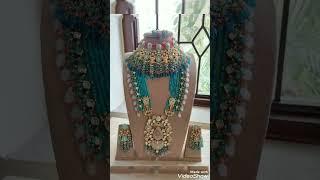 polki beaded bridal Jewellery//fancy polki bridal jewellery//bridal Jewellery for reception look