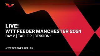 LIVE! | T2 | Day 2 | WTT Feeder Manchester 2024 | Session 1