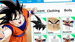 MAKING GOKU a ROBLOX ACCOUNT