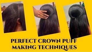 Crown puff Hairstyle full tutorial| StopDoing this Do this insteadTips & Tricks #puffhairstyle