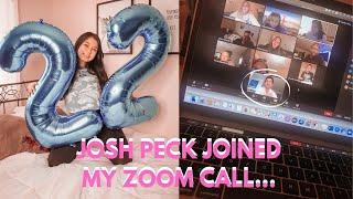 JOSH PECK JOINED MY BIRTHDAY ZOOM CALL [ITSAMANDAWAN]