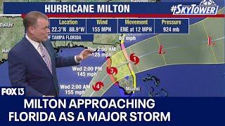 Milton remains a powerful hurricane headed for Florida