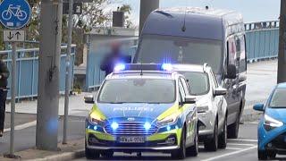 Kollision PKW - Transporter durch Fehler bei Fahrstreifenwechsel auf Bonner Kennedybrücke 17.11.22