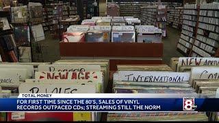 Vinyl records outsell CDs for first time since 1980s