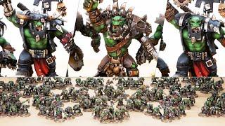 Painting 120 ORK BOYZ! (Warhammer 40k Army Showcase)