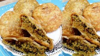 Lahori Qeema Kachori Recipe | Bazari Multilayer Puffy Keema Kachori