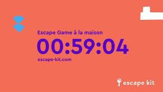 Escape Game - Chasse au trésor - DECOMPTE 1 HEURE GRATUIT AVEC MUSIQUE - Escape Kit