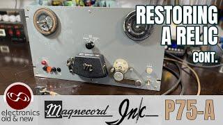 Giving new life to a relic tape recorder. Magnecord P75A restoration.