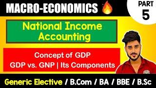 What is GDP? | Its components |GDP vs GNP | Introductory Macroeconomics  | GE, BA, Bcom H, Bsc, DU