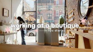 nyc diaries | come to work retail with me in brooklyn