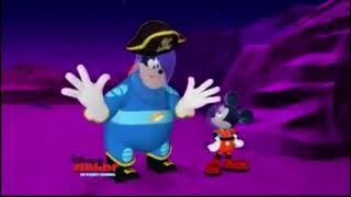 Mickey and Space Pirate Pete Work Together