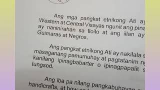 mapeh art...1:1.2pangkat etniko sa visayas...Ati.. pag aralan natin..turo ni sir tirso.