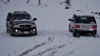 Lincoln Navigator VS Range Rover - Summer Tires / Snow Test