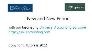 New Accounting and new period - https://www.uni-accounting.com/versions