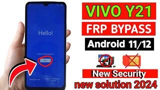 Vivo Y21 Frp Bypass Android 12 New Security 2023 | Vivo Y21 (V2111) Google Account Bypass Without Pc