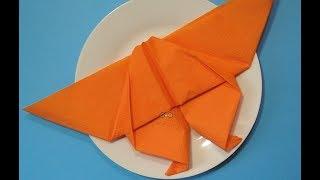Как красиво сложить салфетку на праздник? Бабочка (оригами) из салфетки