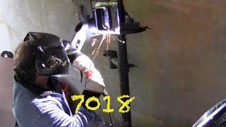 7018 Welding Overhead, Vertical, and Horizontal