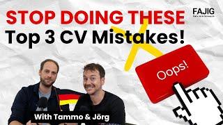  Top 3 CV DONT'S in your job application!