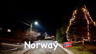 Christmas Eve Midnight Walking Tour  | Norway  | December 2024 | 4K | ASMR