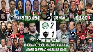 TORCIDAS DO BRASIL AO PALMEIRAS 2X1 ATLÉTICO MG COM 2 GOLS DO VEIGA DE PENALTI - QUER SER TRICAMPEAO