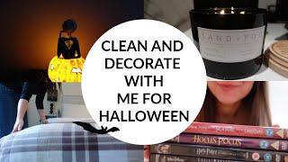 FALL CLEAN WITH ME | HALLOWEEN DECORATE WITH ME | Home with Hanna 