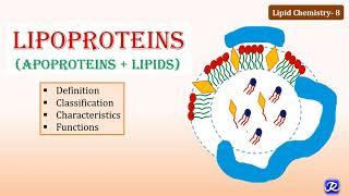 8: Lipoprotein chemistry | Lipid Chemistry| Biochemistry | N'JOY Biochemistry