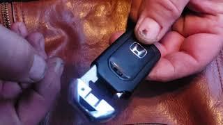 Замена батарейки в иммобилайзере Honda Fit 2014