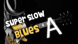 Blues Backing Track Jam - Ice B. - Super Slow Blues in A