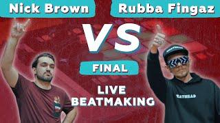 Nick Brown vs Rubba Fingaz, Final Live Beatmaking (Fingerdrumming)| V1 Battle 21.01.2022