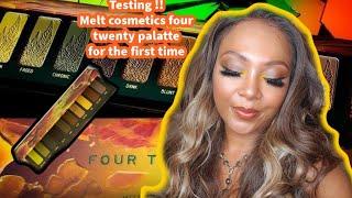 Melt Cosmetics Four Twenty Review and Tutorial | Neutral Eyeshadow look