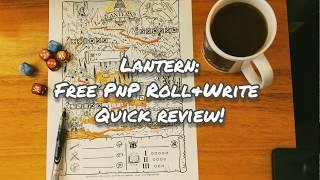 Lantern: The Free Survival Roll & Write RPG Quick Review