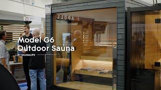 Saunalife G6 Modern Outdoor Sauna - Feature Overview