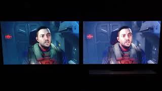 Samsung S95B QD-OLED(R) vs LG C2 OLED(L) | SDR & HDR Gaming Comparison