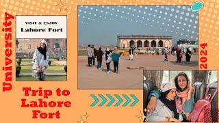 University Trip to Lahore fort | Sab ko sir sa dant ku pari🫠 | misha shoukat | GC Trip | FITFD