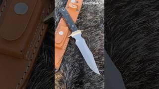 Black Viper - Fixed Blade By Brasstrack Knives #knife #shorts