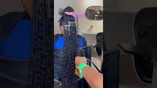 KNOTLESS GODDESS BOX BRAIDS / USING HUMAN HAIR | #youtubeshorts #gypsybraids