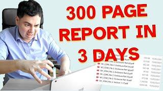 How to write reports quickly: Tips learnt from writing 300 pages in 3 days