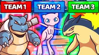 We use ALL of our Starter Pokemon to build teams, then battle!