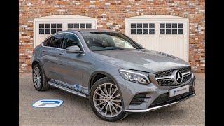 2018/68 MERCEDES BENZ GLC250 D 4MATIC AMG LINE COUPE FOR SALE IN SELENITE GREY METALLIC