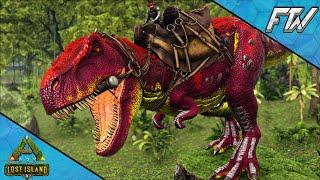 Max Level Tyrannosaurus Tamed!!! - ARK Lost Island [DLC E16]