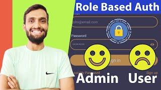 React Native Node JS Roll Based Authentication | user & admin