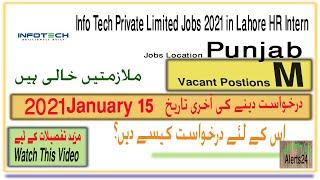 Latest Jobs in Lahore 2021 | Info Tech Private Ltd Jobs 2021 in Lahore| Private jobs in Lahore 2021