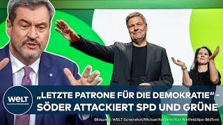 KEINE LEIHSTIMMEN - KEIN SCHWARZ-GRÜN: Nach Ampel-Aus - Markus Söder legt klare Linie für Union fest